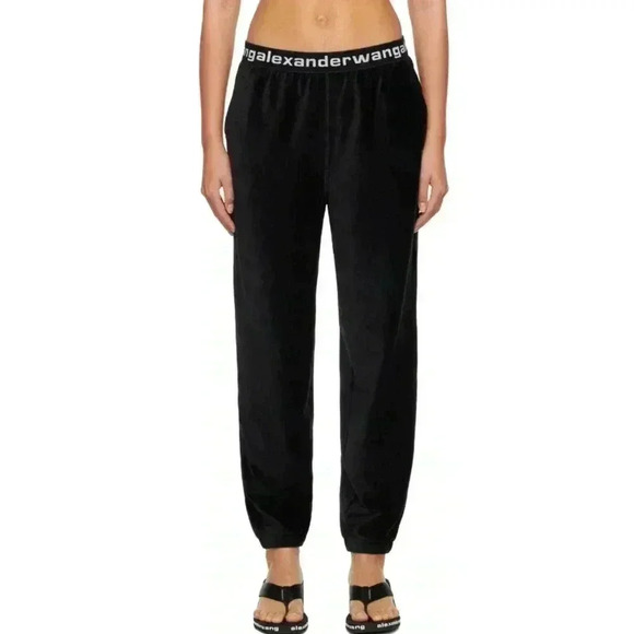 T BY ALEXANDER WANG Black stretch chenille corduroy pants - Medium - EUC